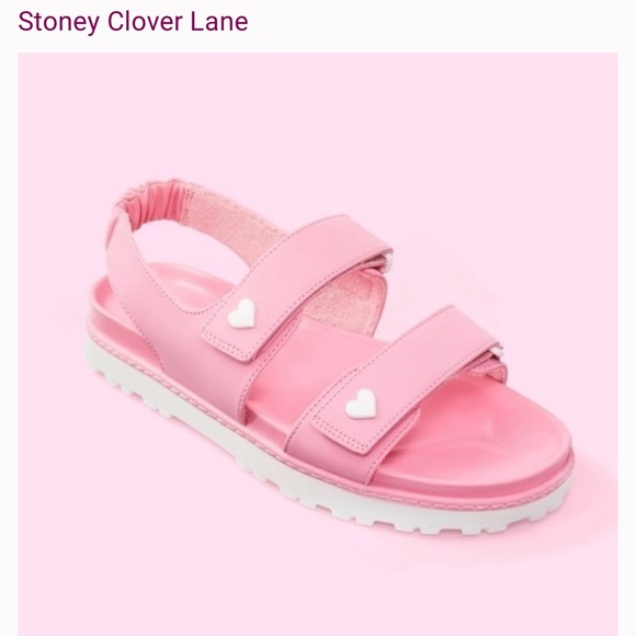 Stoney Clover Lane Shoes - STONEY CLOVER LANE X TARGET 2 Strap Sandal, Pink, NWT, size 7